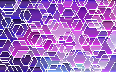 abstract vector stained-glass mosaic background