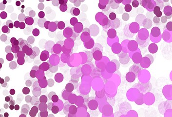 Light Pink vector backdrop with dots.