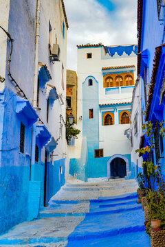It's Architecture of Chefchaouen, Morocco.