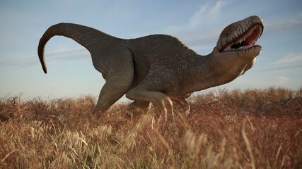 young tyrannosaurus rex 3d render