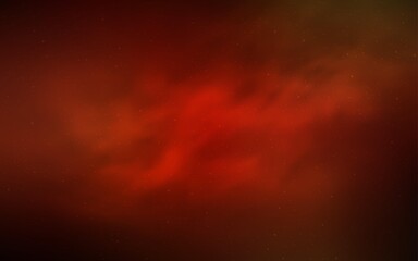 Light Red vector background with astronomical stars. Glitter abstract illustration with colorful cosmic stars. Smart design for your business advert.