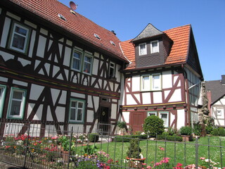 Burgweg und Schütt in Braunfels mit  Hinterthäler Pforte 