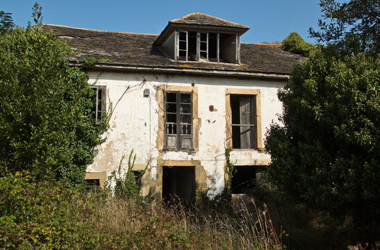House ruin at Cabo Busto in Asturias,Spain,Europe
