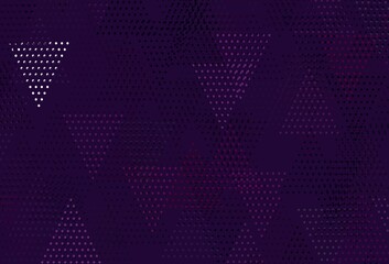 Light Pink vector background with triangles, circles.