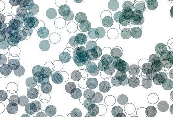 Light Blue, Green vector background with bubbles.