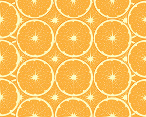 seamless pattern of chopped orange