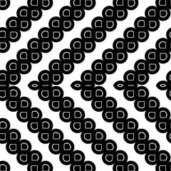 Design seamless monochrome grating zigzag pattern