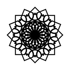 Fototapeta premium Design monochrome decorative element