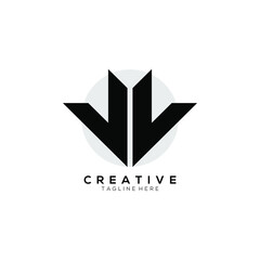 Obraz premium Abstract construction or real estate company logo design