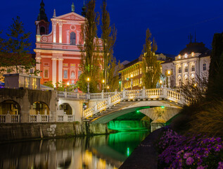 Fototapeta na wymiar Beautiful Ljubljana, Slovenia