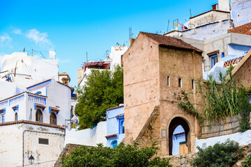 It's Chefchaouen, small town in northwest Morocco famous by its blue buildings