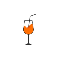 orange drink vector design template illustration
