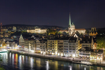 Fototapeta na wymiar View of Zurich, Switzerland