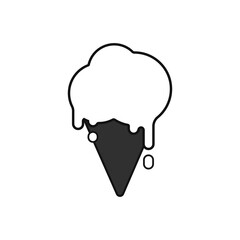 Ice Cream icon, graphic design template, vector illustration