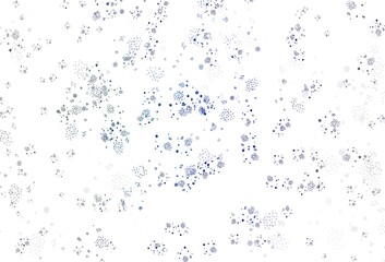 Light Blue, Green vector template with chaotic shapes.