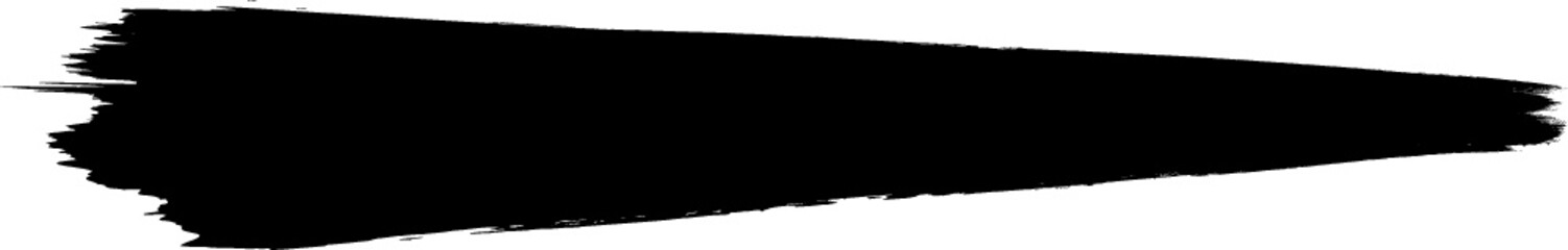 Grunge Paint Roller . Vector brush Stroke . Distressed banner . Black stripes isolated. paintbrush collection . Modern Textured shape . Dry border in Black . Bulge lines