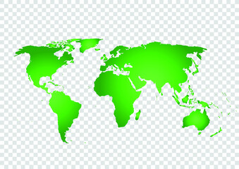 Green vector map on the background of the grid.