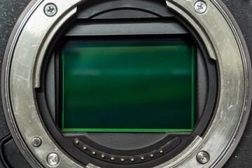 Images near the full frame sensor of a mirrorless digital camera