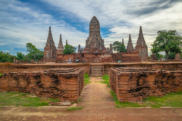 Fototapeta premium Chai Watthanaram Temple Old Ayutthaya Temple