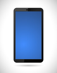 smartphone icon with blue screen