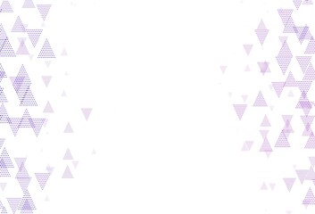 Light Purple vector background with triangles, circles.