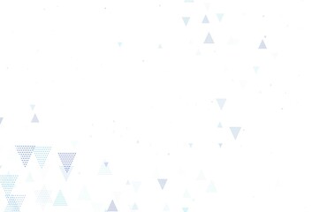 Light Green vector background with polygonal style with circles.