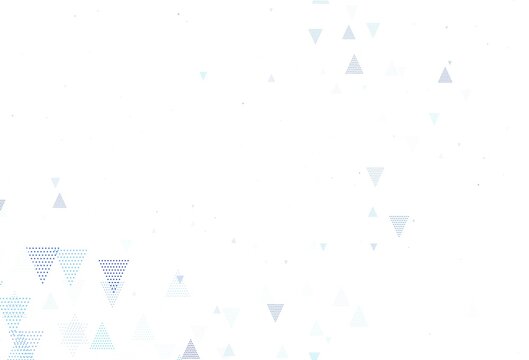 Light Green vector background with polygonal style with circles.
