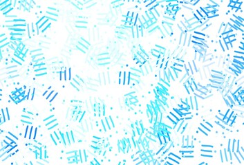 Light BLUE vector pattern with sharp lines, dots.