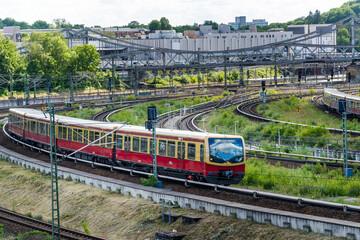 S-Bahn train in Berlin, Germany