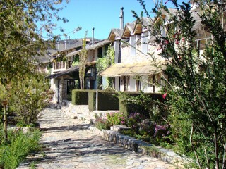 Obraz premium Hotel Isla Suasi on Suasi Island (Titicaca Lake, Peru)