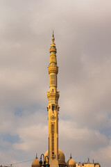 Obraz premium beautiful mosque Cairo on a background of clouds