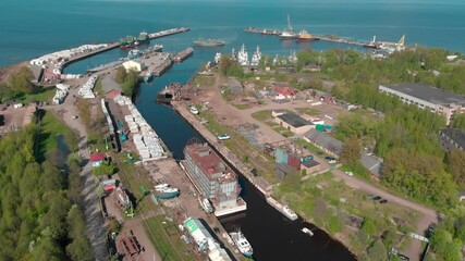 flying over the old port - Powered by Adobe