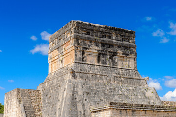 Fototapeta na wymiar Chichen Itza, Tinum Municipality, Yucatan State. It was a large pre-Columbian city built by the Maya people of the Terminal Classic period. UNESCO World Heritage