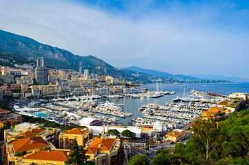 Obraz premium It's Beautiful panormic view of Monaco