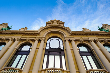 Obraz premium It's One of the sides of the Monte Carlo Casino. Monte Carlo Casino includes a casino, the Grand Theatre de Monte Carlo. It's the main sight of Monte Carlo