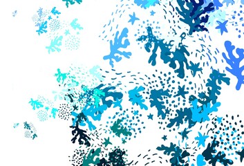 Light Blue, Green vector texture with abstract forms.