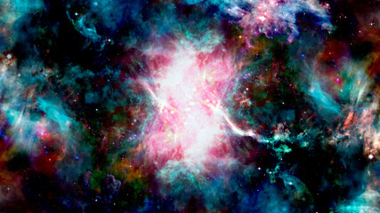 Naklejka na ściany i meble Universe background stars. Elements of this image furnished by NASA