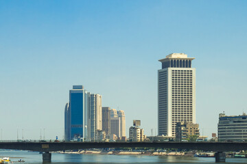 Fototapeta na wymiar beautiful views of the river Nile in Cairo