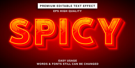text effect spicy
