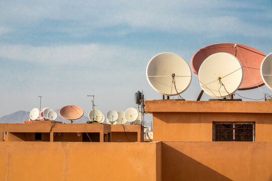 Antennas on rooftops
