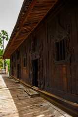 Fototapeta na wymiar It's Bagaya Monastery (Maha Waiyan Bontha Bagaya), Inwa, Mandalay Region, Burma. It was built in 1593
