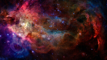 Fototapeta na wymiar Universe with stars in outer space. Elements of this image furnished by NASA