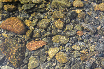 Background of river pebbles.