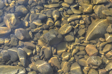 Background of river pebbles.