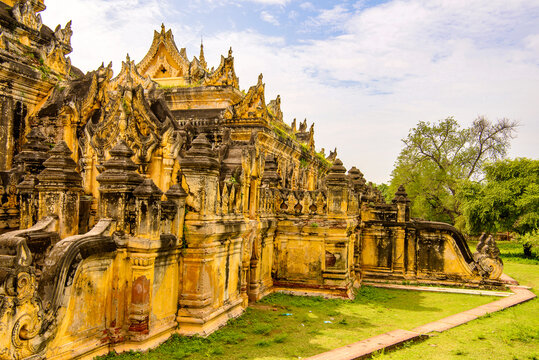 It's Maha Aung Mye Bom San Monastery complex, Inwa, Mandalay Region, Burma. It was built in 1818