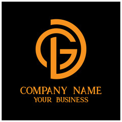 G and D letter business logo. G and D illustration logo vector