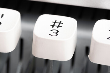 Manual Typewriter Cap Key