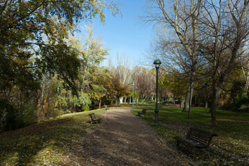 Fototapeta na wymiar Parque Ribera De Castilla, Valladolid, Spain