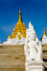 Fototapeta premium It's Sat Taw Tar Pagoda, one of the attractions of Mingun, Sagaing Region, north-west Myanmar (Burma)