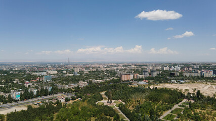 View of the city of Bishkek. Kyrgyzstan.